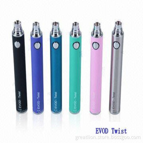 Adjustable Voltage Evod Twist Battery with Screw Cap